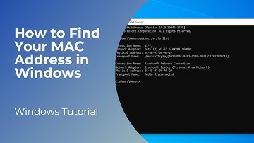 How to Find Your MAC Address in Windows