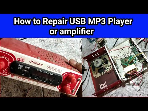 How To Repair USB mp3 Player   Audio Amplifier Repairing  