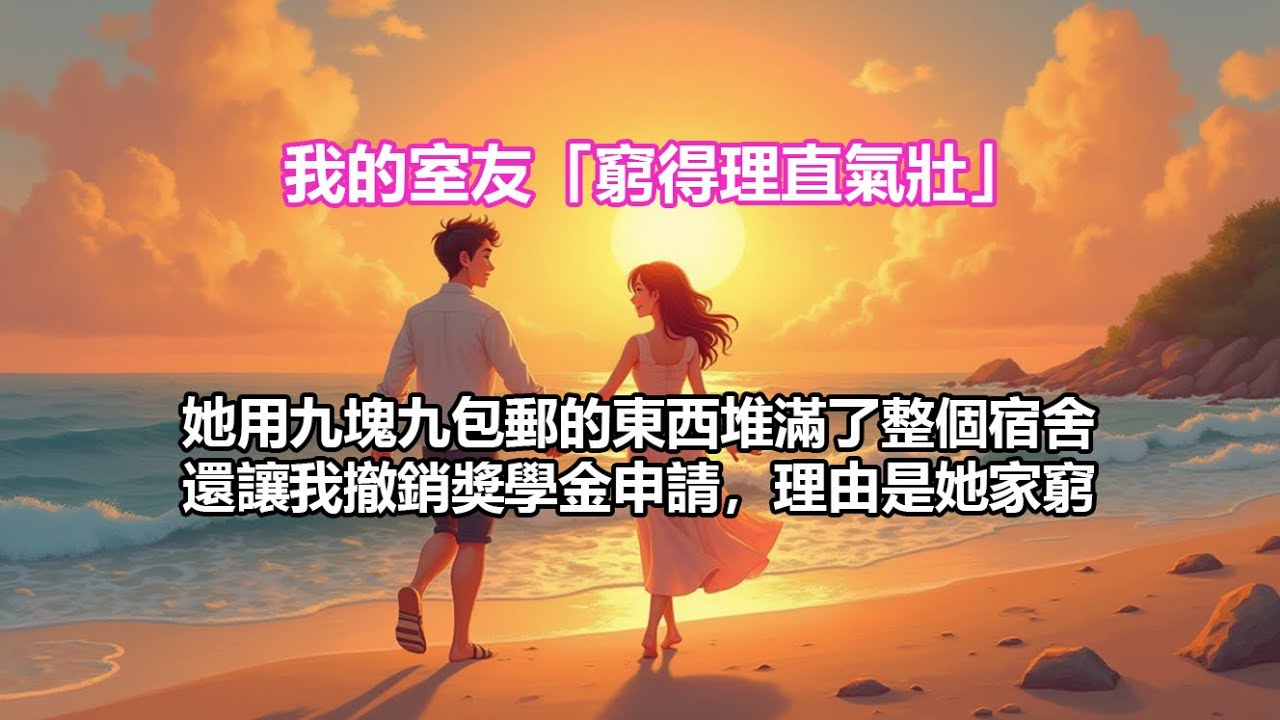 【完結小說】我的室友「窮得理直氣壯」。她用九塊九包郵的東西堆滿了整個宿舍。還讓我撤銷獎學金申請讓給她，理由是她家窮