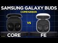 Samsung Galaxy Buds Core vs Samsung Galaxy Buds FE: Comfort, Battery, and Features Compared