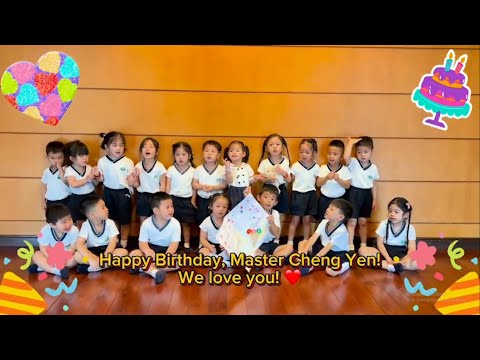Tzu Chi Great Love Preschool Philippines greet Master Cheng Yen