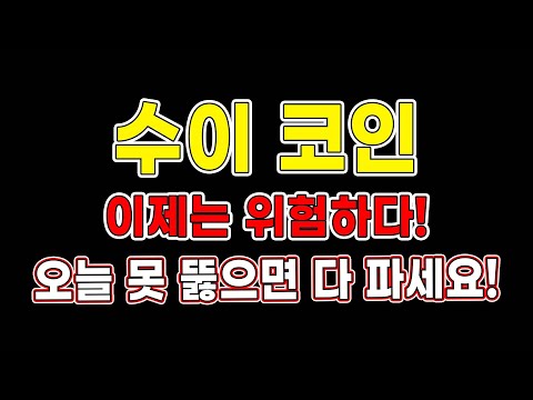   수이코인 이제는 위험하다 오늘 못 뚫으면 다 파세요 수이코인전망 수이코인목표가 코인추천 트레이더메타