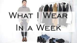 What Emily Wheatley WEARS IN A WEEK / 7 Days 7 Looks / Edgy Minimalist / Chic Handbags by Sinbono