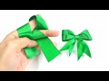 DIY bow with ribbon/ How to make simple Satin Bow
