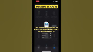 Trollstore on ios 18! #sideloading#apple#jb#shorts#ios18.1.1