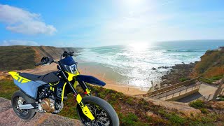 Husqvarna 701 Supermoto Ride To The Beach | Pure Sound | 4K