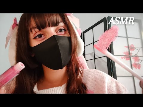 ASMR ピンクメイクしてあげる!!🐇💕