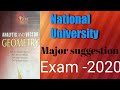 Geometry major suggestion | Exam 2020| National University