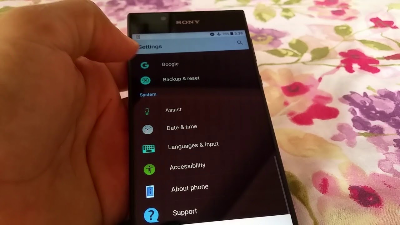 How to turn off colour inversion or negative colours on my Xperia  smartphone?