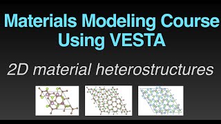 Announcement: Special Course on Using VESTA to Make on 2D Material Heterostructure Models