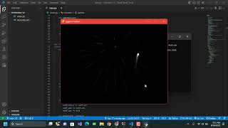 PYGAME Fireworks simulation