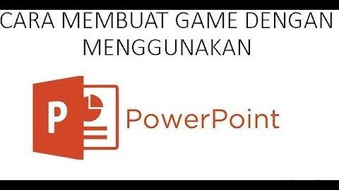 TUTORIAL INDONESIA - Cara Buat Game Sederhana Menggunakan PowerPoint