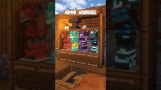 Armor Wardrobe🛡 #minecraftbuilding #minecraft