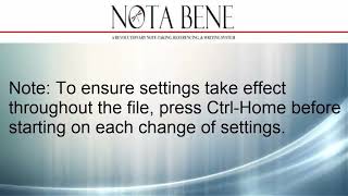 Nota Bene Software Tutorials: Tip -- preparing camera-ready final copy screenshot 3