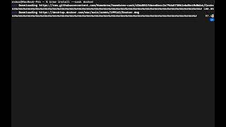 Install Docker on macOS using Homebrew