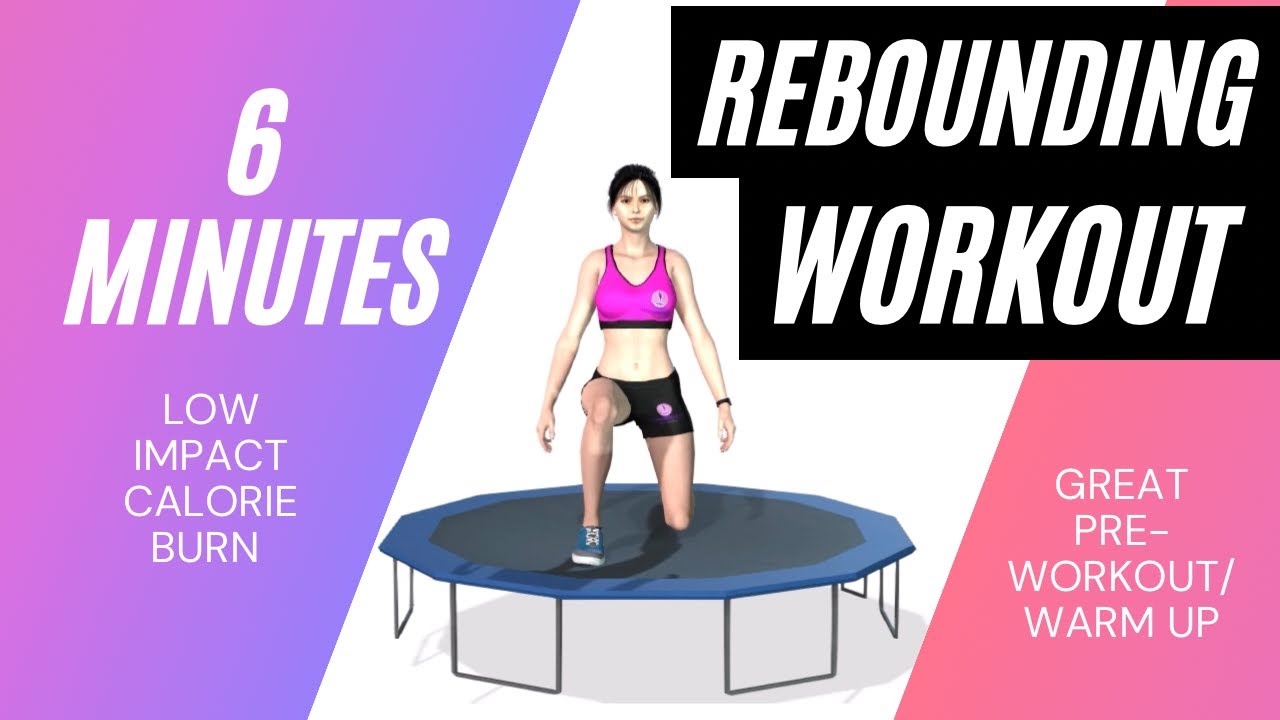 6 Minute Rebounding Workout Calories Burn Animation Fitness Video