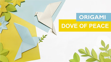 Origami DOVE of peace | Easy instructions step by step