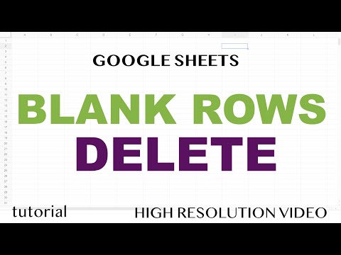 How to Google Sheet Delete Empty Rows | Quick Guide 2022