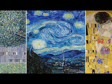 Masterpieces TV — Silent Art Gallery · October 3 Morning | van Gogh · Starry Night & others