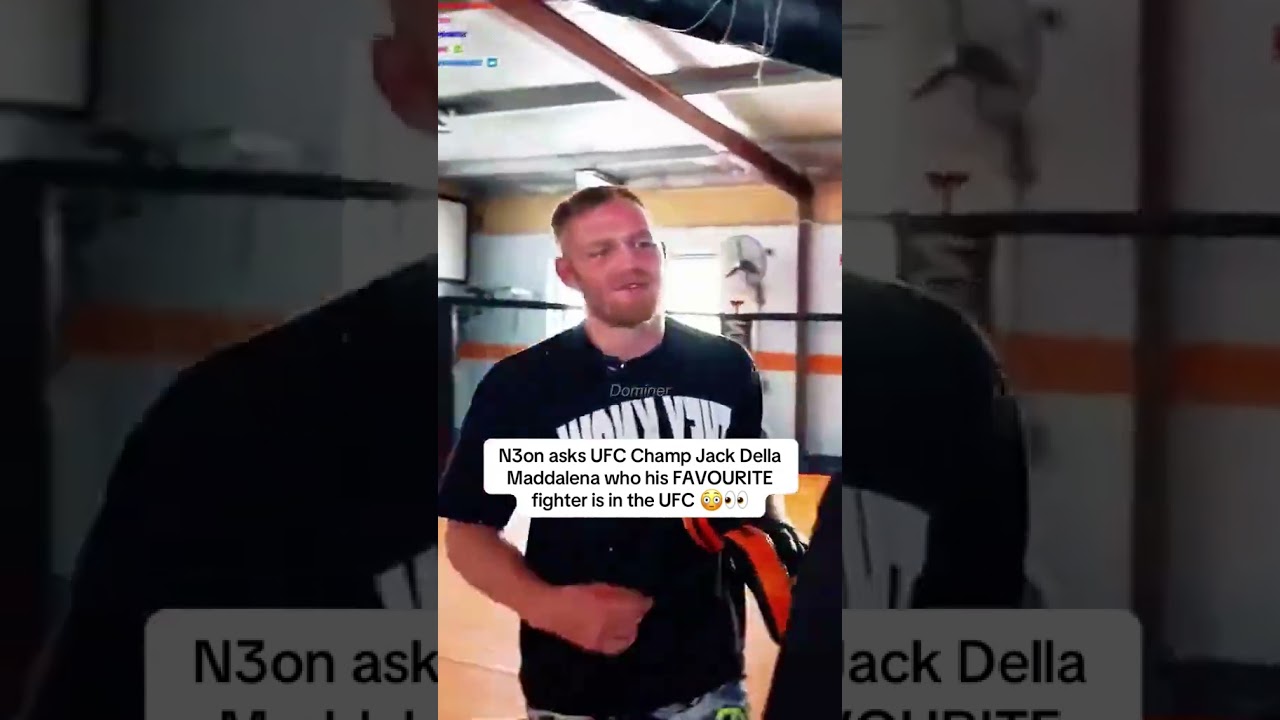 N3on спрашивает чемпиона UFC Джека Делла Маддалену, кто его ЛЮБИМЫЙ боец ​​в UFC 😳👀