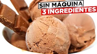 3 ingredientes para un HELADO de CHOCOLATE irresistible: sin maquina heladera ni huevo! 😍🍫😋