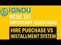 BCOC 131 IMPORTANT QUESTIONS PART 3 IGNOU UNIVERSITY 