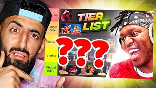 Reacting To Ksi's Biased Boxing Tier List