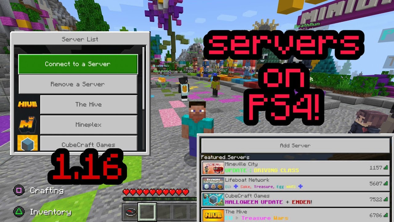 How to JOIN SERVERS In Minecraft PS4 1.16! (Join Servers early) - YouTube