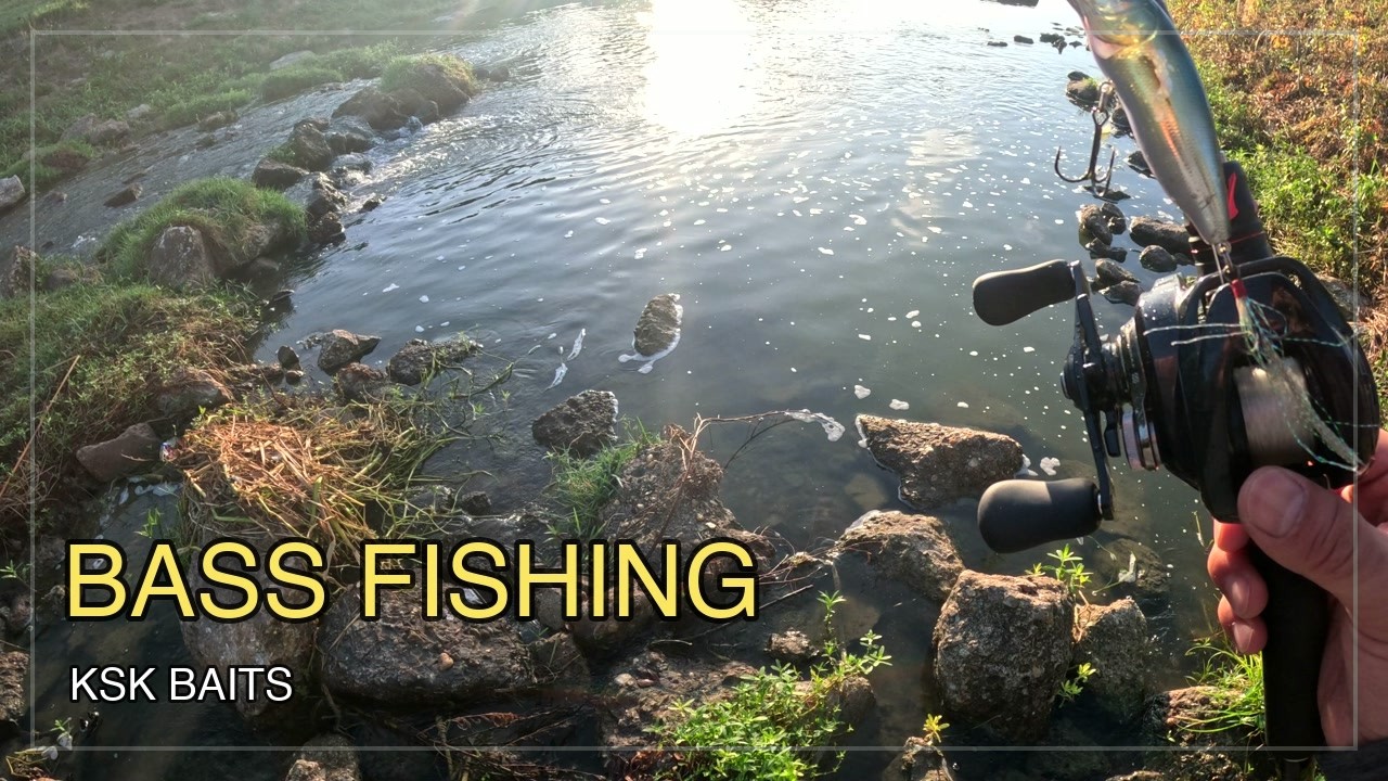 Quiet Bass Fishing in an American Creek | Natural Sounds | KSK BAITS