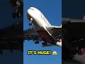 Emirates A380 MASSIVE Close-Up Landing! 😱 #Emirates #A380 #Shorts