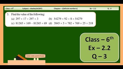 Ex 2.2 q 3 class 6 || class 6 maths chapter 2 Whole Numbers exercise 2.2 question 3