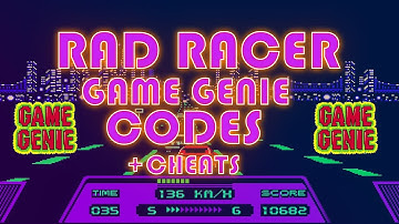 Rad Racer NES Codes Cheats and Game Genie - No Time Limit - No Crashes
