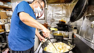 A Chef with Amazing Wok Skills Makes Egg Fried Rice! Old Chinese Restaurant in Japan
