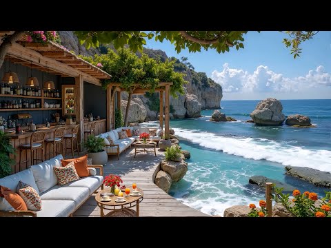 Morning Seaside Cafe Ambience Elegant Bossa Nova Jazz Ocean Wave Sounds For Uplift Your Mood  Morning Seaside Cafe Ambience Elegant Bossa Nova Jazz Ocean Wave Sounds For Uplift Your Mood