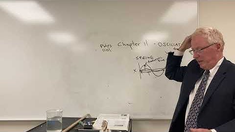 Physics 1101 - Chapter 11 Oscillations and Waves