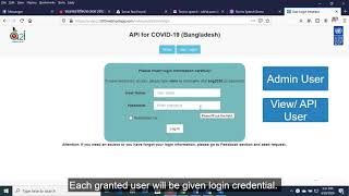 JSON API of COVID-19 data developed by a2i screenshot 2