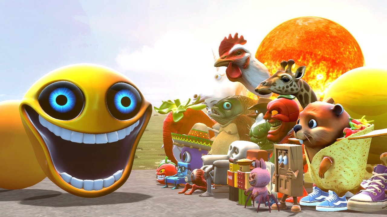 I MADE HUNGRY SMILEY FROM ROBLOX VS ALL ITALIAN BRAINROT MEMES FAMILY AND OTHER in Garry's Mod