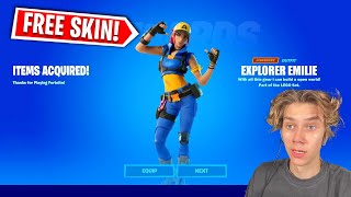 NEW FREE EXPLORER EMILIE SKIN AND EMOTE!!! (how to unlock)