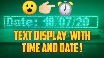 P10 Text Display with Real Time and Date ⏰