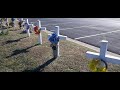 Road side memorials-7 dead in a car accident--Waco,Tx