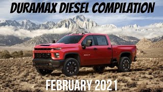 Duramax Diesel Compilation (February 2021) by Pierce Edelbrock 4,780 views 3 years ago 10 minutes, 29 seconds