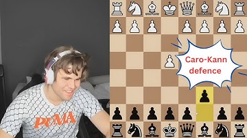 Magnus plays the Caro-Kann defence to beat GM