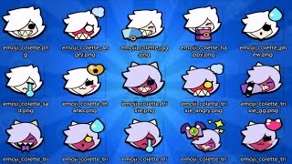 COLETTE PINS | COLETTE EMOJI | COLETTE BRAWLER PINS | Every Pin (Emoji) &(Colette Update)BRAWL STARS