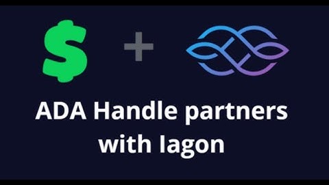 Ada Handle and Iagon partnership May update #Cardano #ada