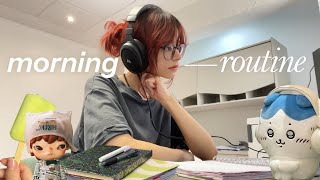 morning routine, work with me, anime ₊˚⊹ | slice of life vlog