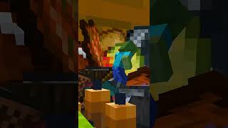 Turns out zombies have a secret identity 😔🆔 #mindcraft #craft #kids #animation #mc