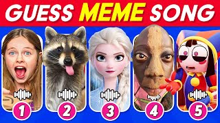 GUESS MEME & WHO'S SINGING   | Lay Lay, King Ferran, Salish Matter, Elsa, MrBeast, Skibidi Toilet