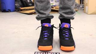 nike huarache black purple orange