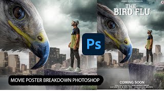 Movie Poster With Photoshop (BREAKDOWN IN 1 MINT) | How To Create A movie Poster |   tutorial screenshot 4