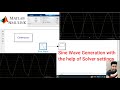 Sine wave Generation or Correction with the help of Solver Settings | MATLAB Simulation #matlab